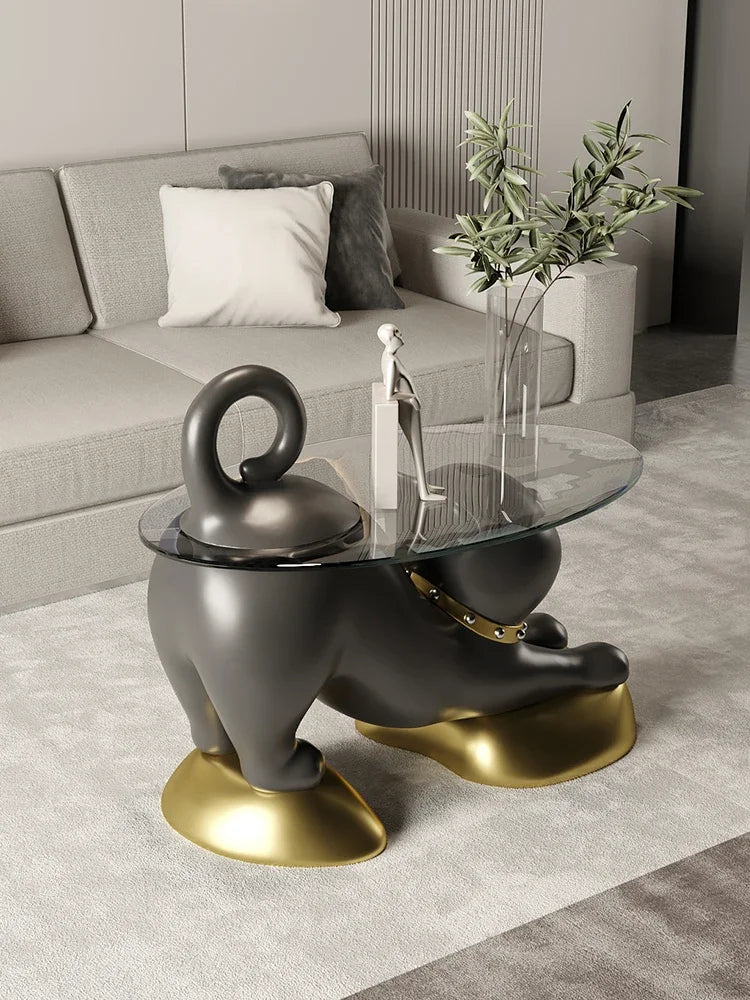 Designer Lazy Cat Coffee Table Sofa Side Table Creative Living Room Furniture Large Size Home Decoration - https://mohammadcollection.com
