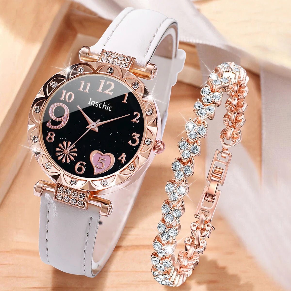 Set of 2/4/6 PCS fashion rhinestone women's watches by ๐๐ ๐๐๐ ๐น๐๐๐๐ ๐ป๐๐๏ฟฝ