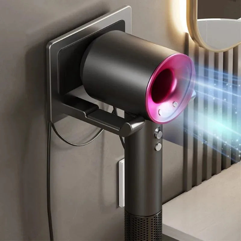 Bath hair dryer hanger with suction cup, black storage rack from ๐๐ ๐๐๐ ๐น๐๐๐๐ ๐ป๐๐๐๏ฟฝ