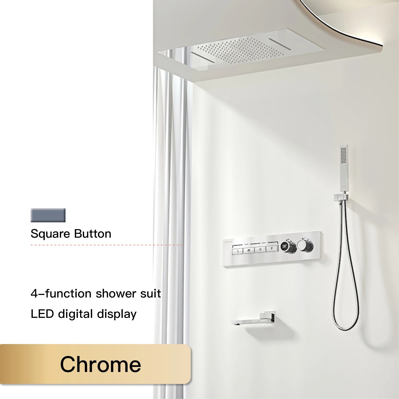 Luxury black brass shower system wall-mounted for bath, featuring modern design and sleek finish by ๐๐ ๐๐๐ ๐น๐๐๐๐ ๐ป๐๐