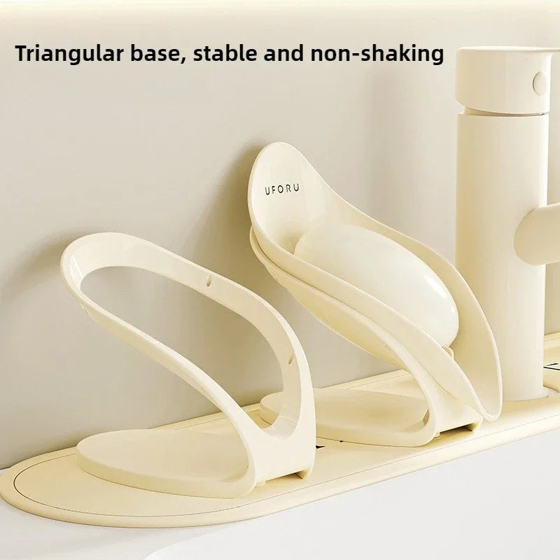 Modern Light Luxury Bathroom Soap Holder - Multi-Functional Countertop Storage Box with Self-Draining Design & Leak-Proof Base - https://mohammadcollection.com