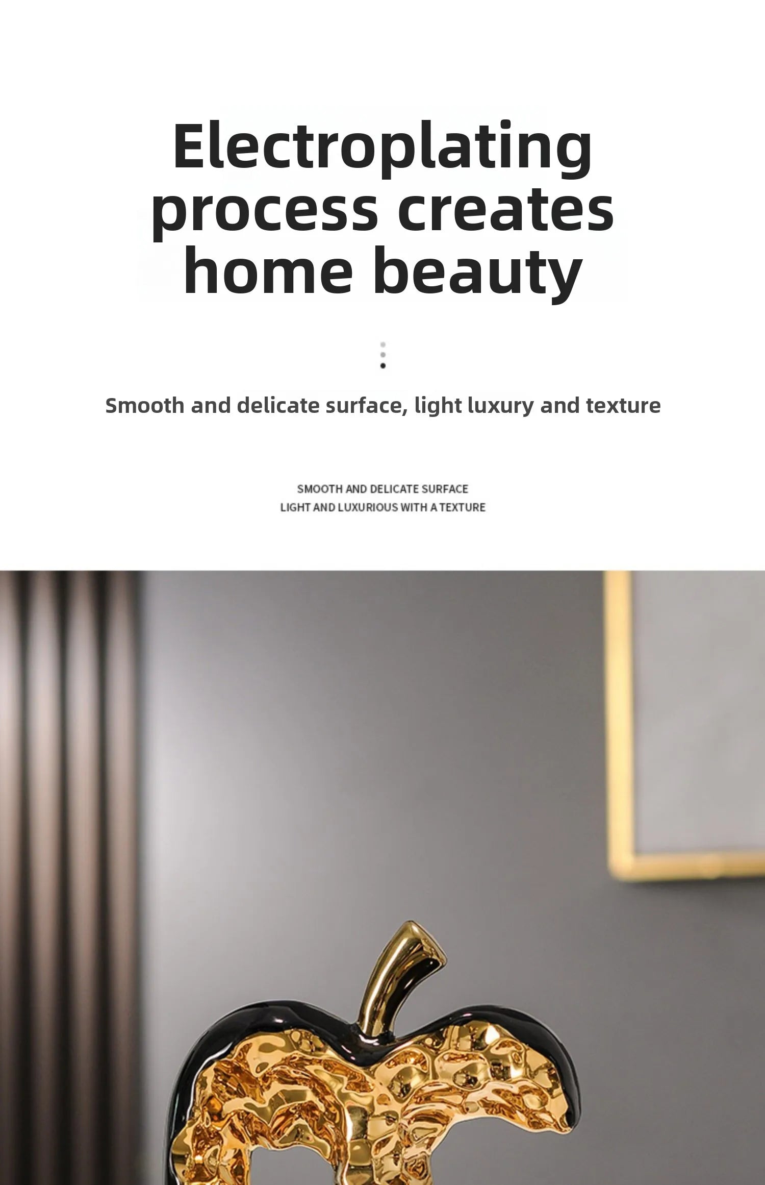 Light Luxury Home Decor Ceramic Apple Ornament Modern Living Room TV Cabinet Wine Cabinet High-end Art Decorative Figurines Gift - ๐๐ฎ ๐๐๐ ๐น๐๐๐๐ ๐ป๐๐๐๐ ๐๐