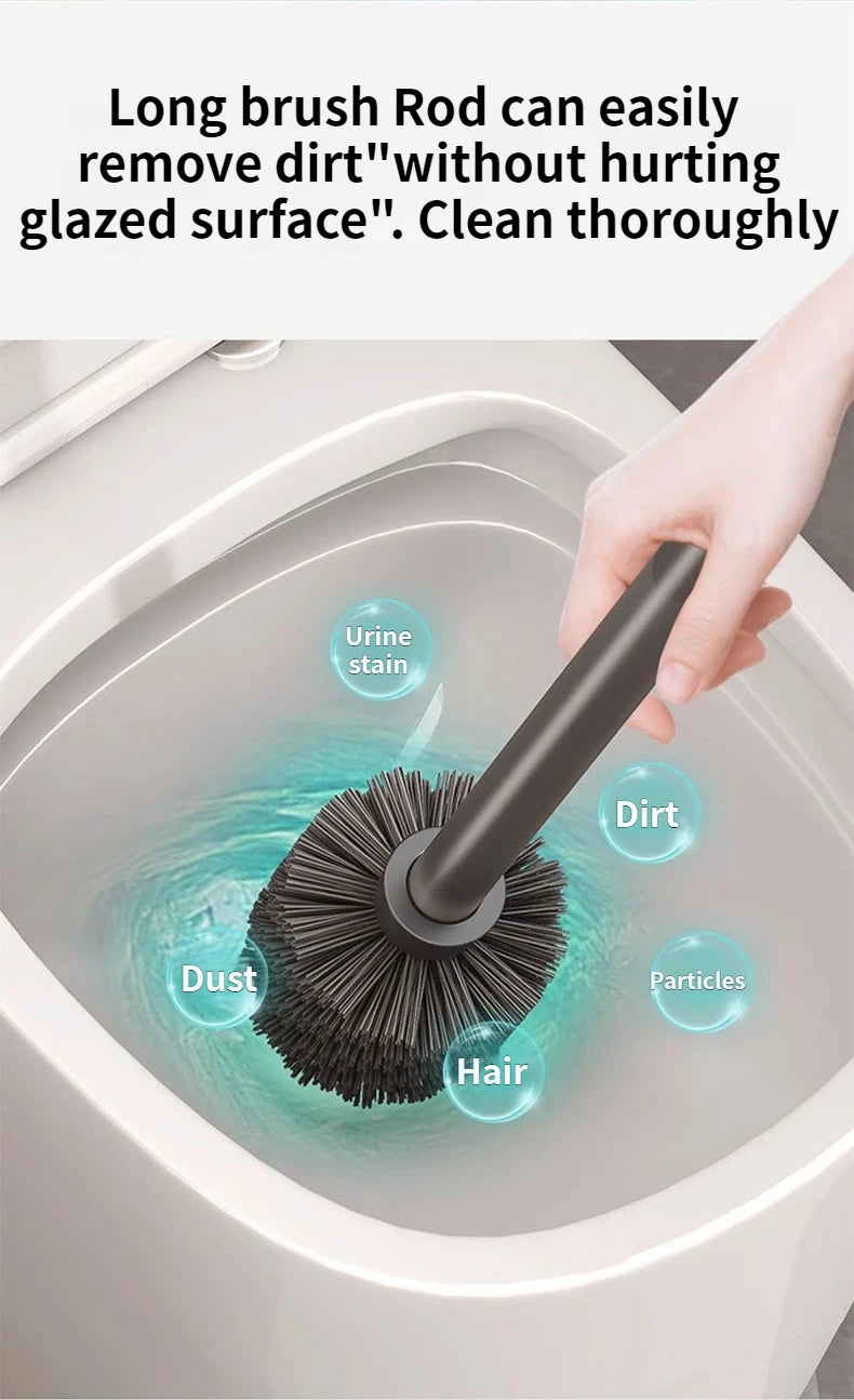 Wall-mounted bathroom storage rack with suction cup and toilet brush by ๐๐ ๐๐๐ ๐น๐๐๐๐ ๐ป๐๐๐๏ฟฝ