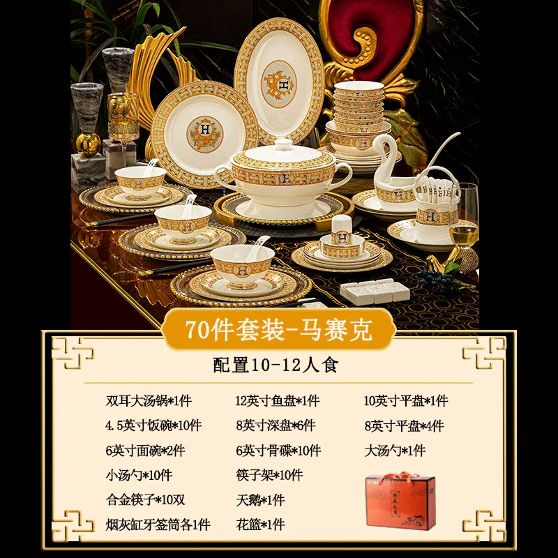 Bone China luxury dinnerware set by ๐๐ ๐๐๐ ๐น๐๐๐๐ ๐ป๐๐๐๐ ๐๏ฟฝ
