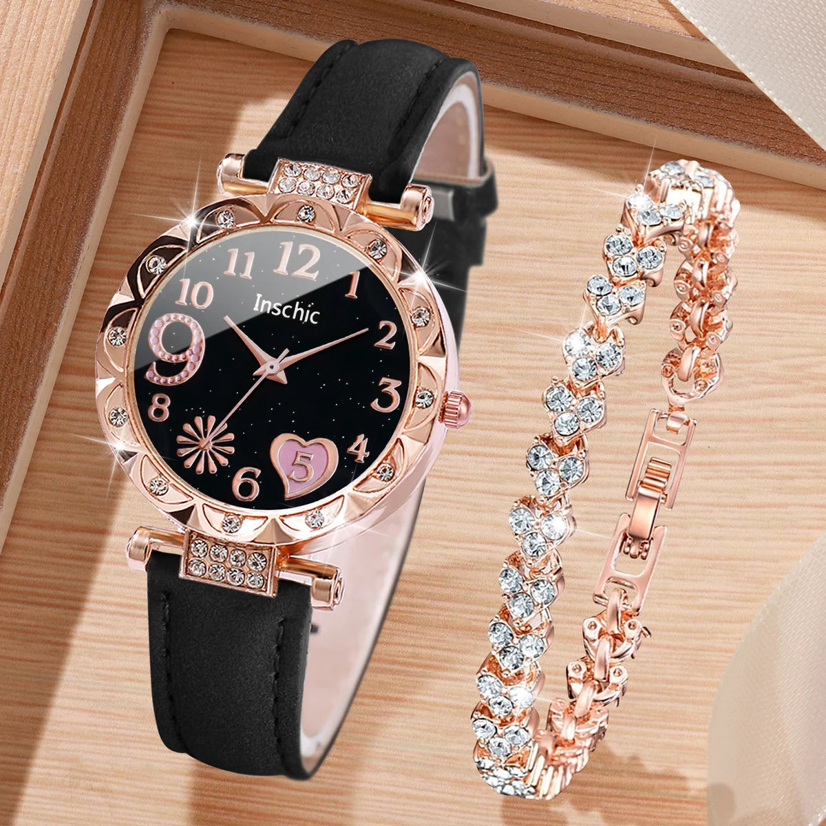 Set of 2, 4, or 6 women's fashion rhinestone watches by ๐๐ ๐๐๐ ๐น๐๐๐๐ ๐ป๐๐