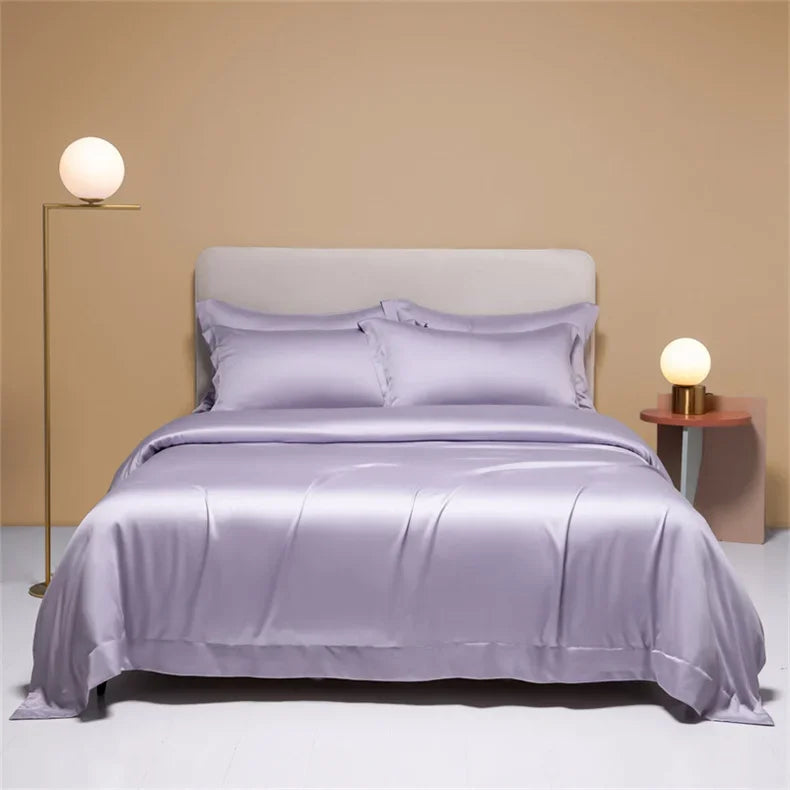 Natural Mulberry Silk duvet cover in solid color, showcasing smooth fabric and high-quality finish, from šš ššš š¹šššš š»šļæ½