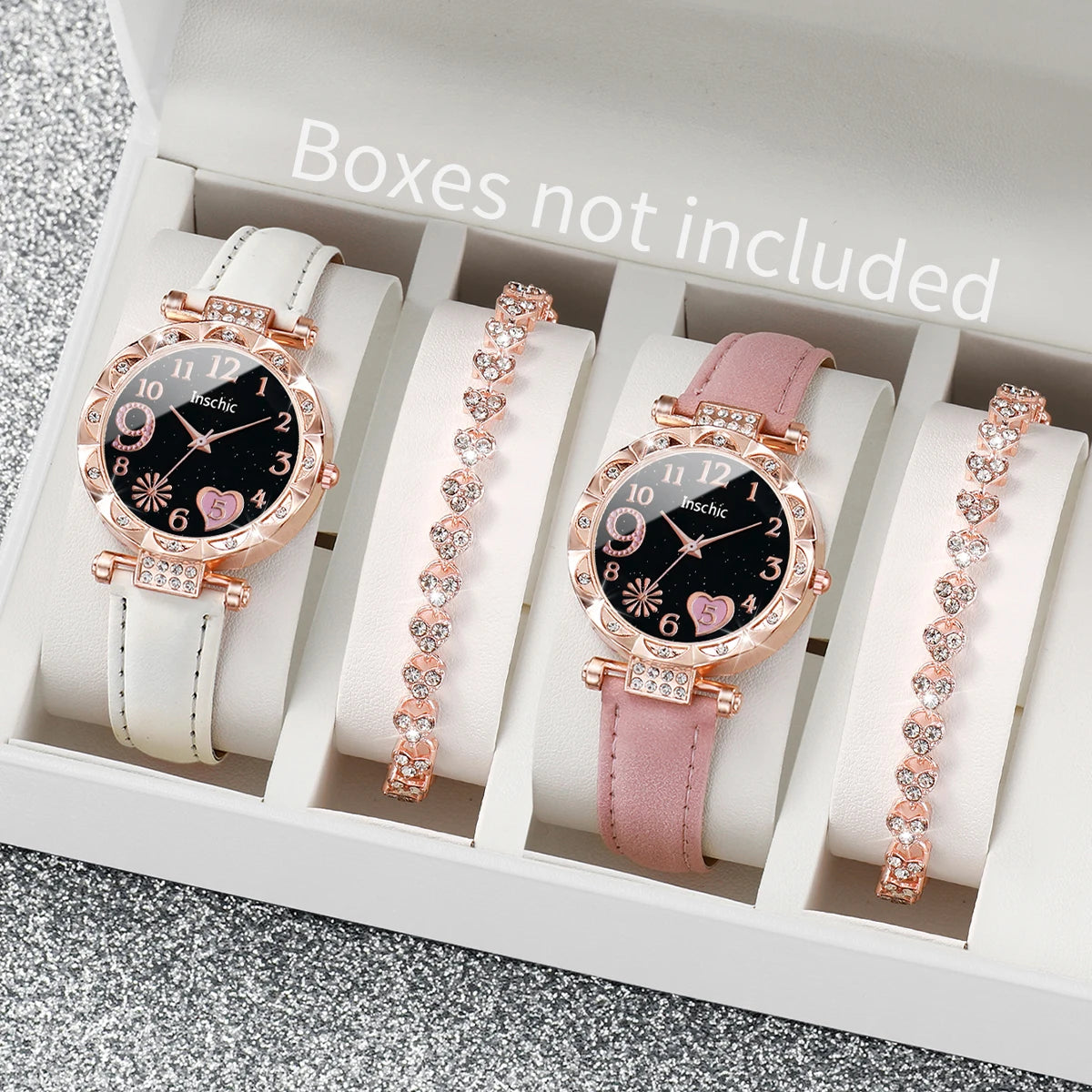 Set of 2, 4, or 6 fashion womenโs rhinestone watches from ๐๐ ๐๐๐ ๐น๐๐๐๐ ๐ป๐๏ฟฝ