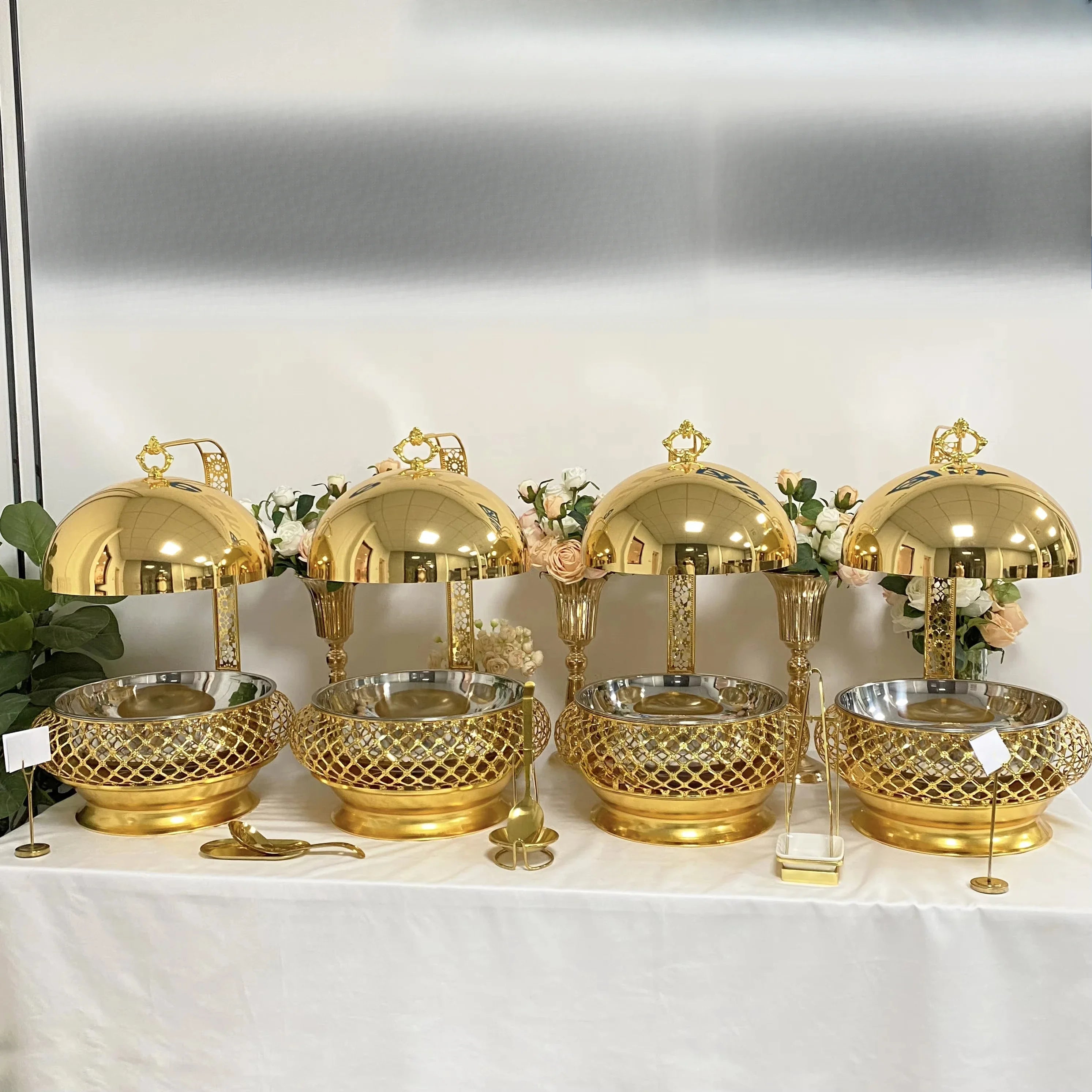 Wedding party supply hot pot buffet warmer catering stainless steel hanging hot pot factory - https://mohammadcollection.com