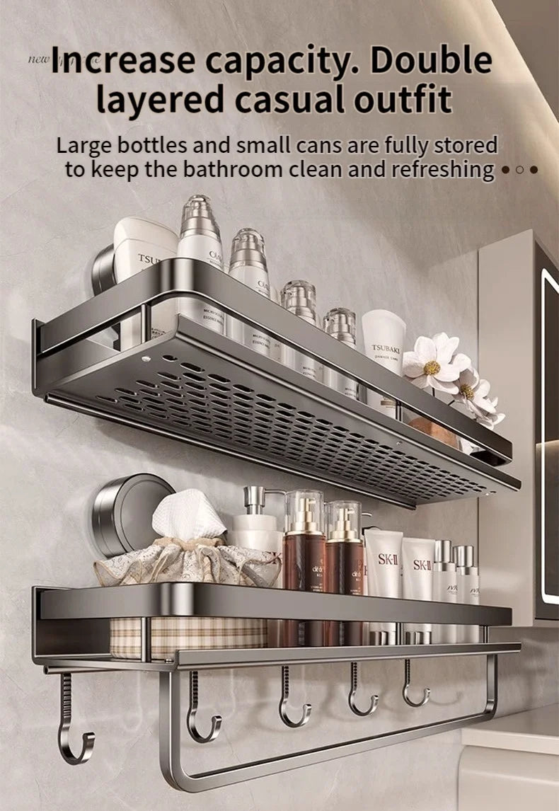 Non-drill bathroom suction cup wall shelves by ๐๐ ๐๐๐ ๐น๐๐๐๐ ๐ป๐๐๐๐ ๏ฟฝ