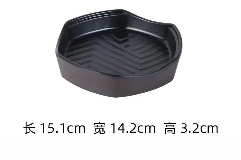 Black frosted melamine dinner plate from ๐๐ ๐๐๐ ๐น๐๐๐๐ ๐ป๐๐๐๐ ๐