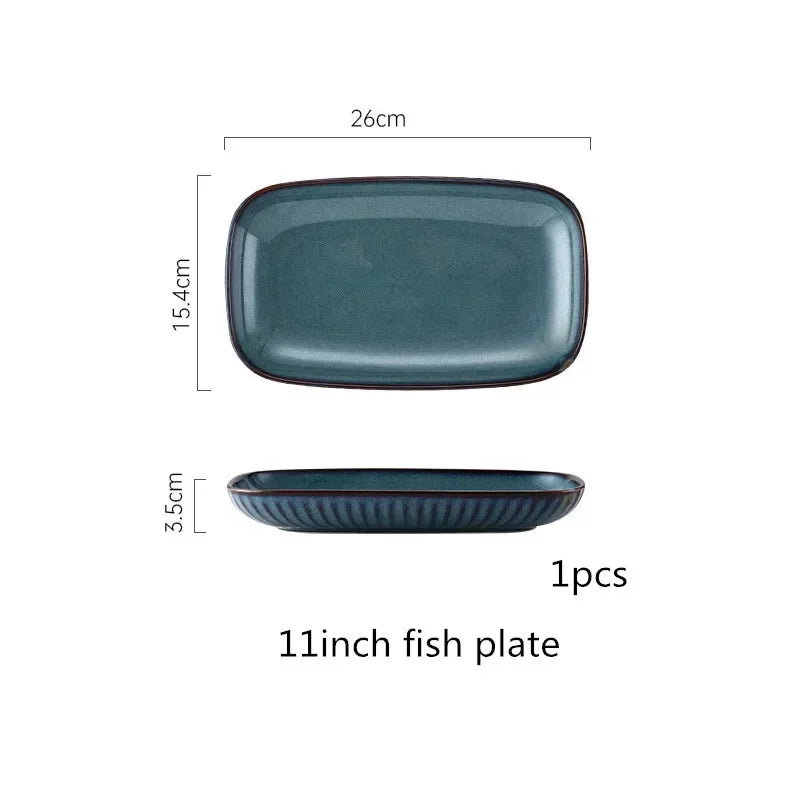 Blue kiln glaze ceramic plate from 𝕄𝕔 𝕋𝕙𝕖 𝔹𝕝𝕒𝕔𝕜 𝔻𝕚𝕒𝕞𝕠𝕟�