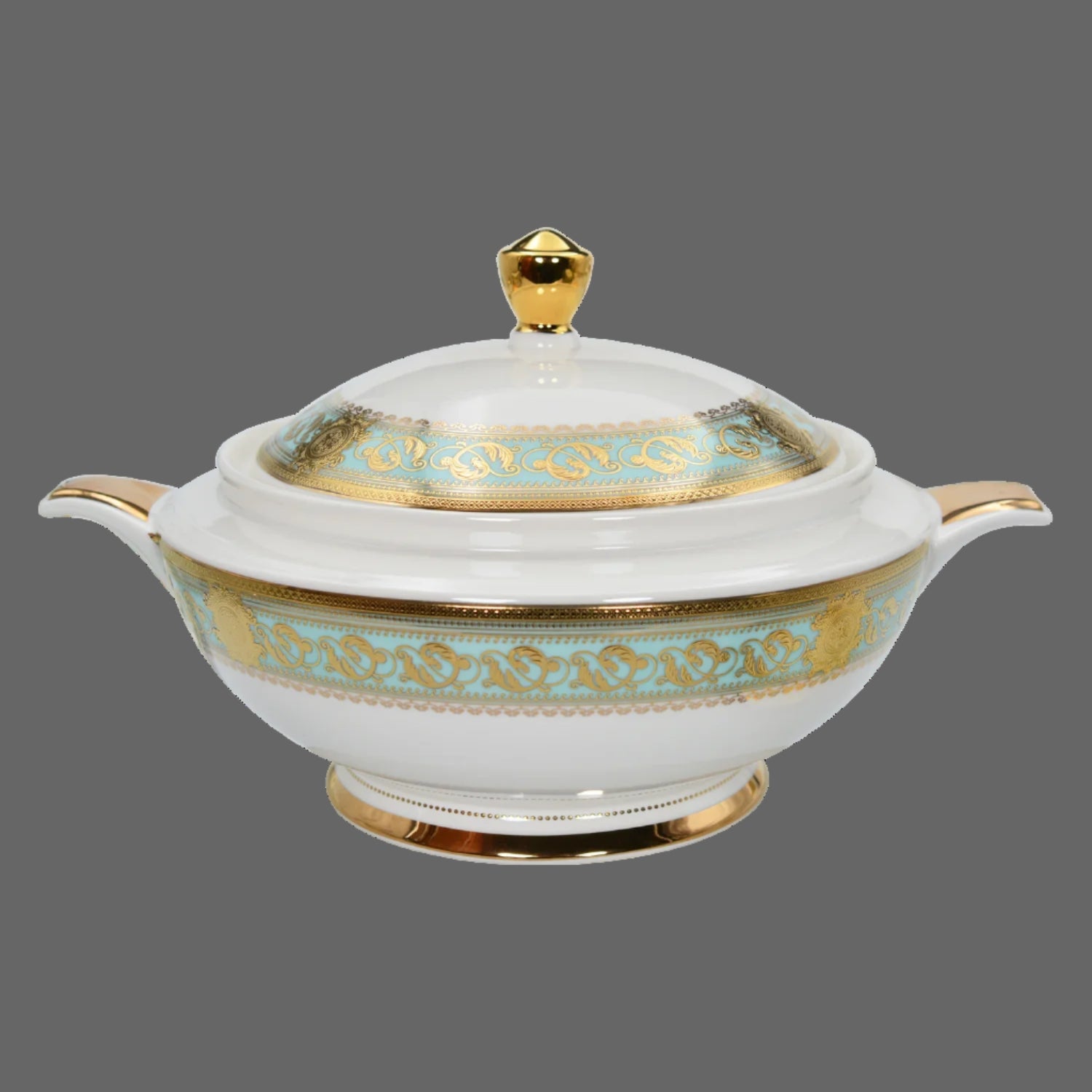 Elegant embossed gold porcelain dinnerware set by MC THE BLACK DIAMOND, luxury bone china tableware for refined dining.