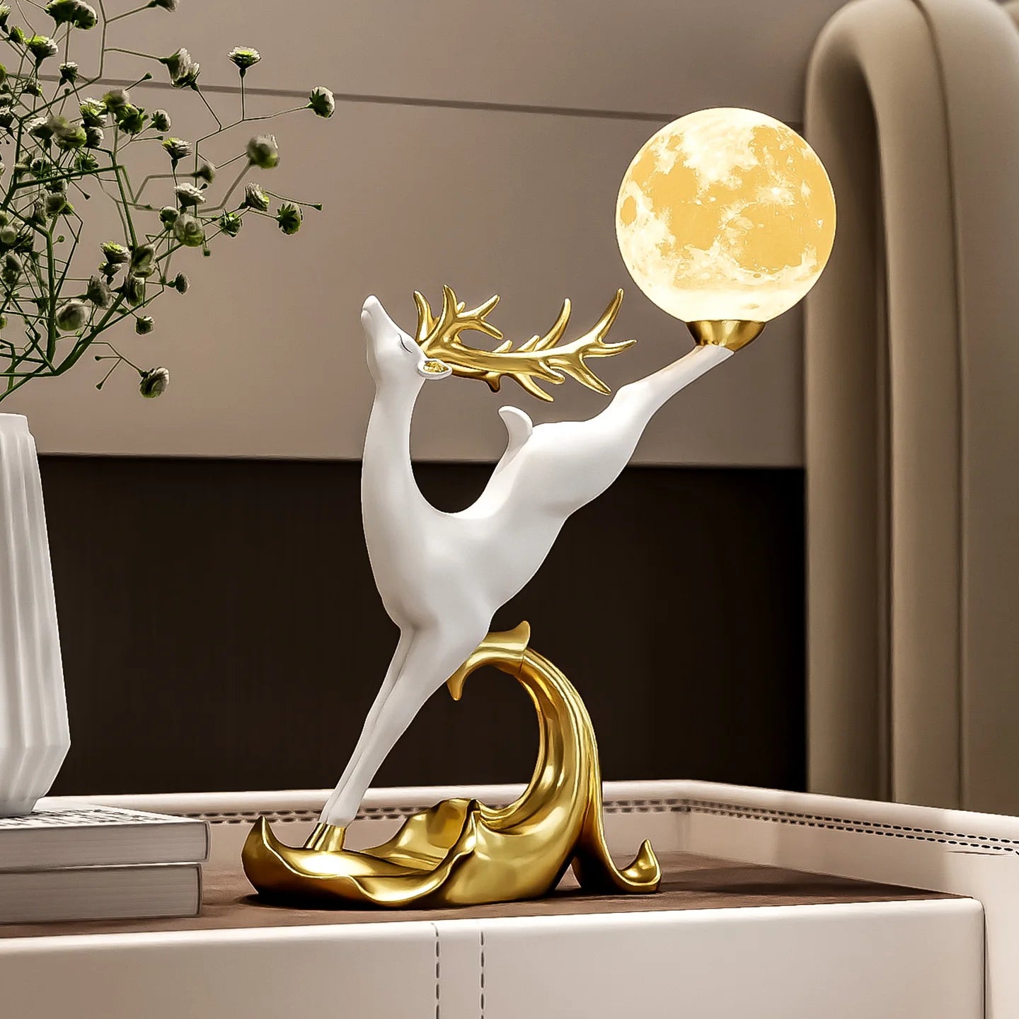 Nordic Luxury Home Decor Deer Figurine Ornament Living Room TV Cabinet Wine Cabinet Office Desk Decoration Housewarming Gift - ๐๐ฎ ๐๐๐ ๐น๐๐๐๐ ๐ป๐๐๐๐ ๐๐