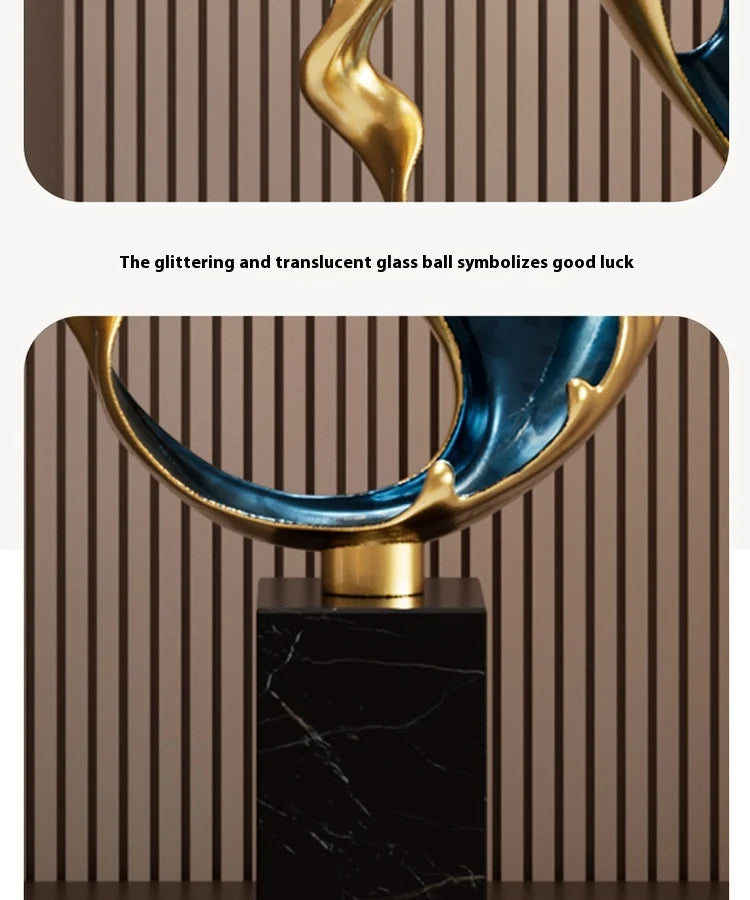 High End Atmosphere Home Accessories Metal Figurine Living Room Feng Shui Ornament Hotel Entrance Niche Office Desk Decoration - ๐๐ฎ ๐๐๐ ๐น๐๐๐๐ ๐ป๐๐๐๐ ๐๐