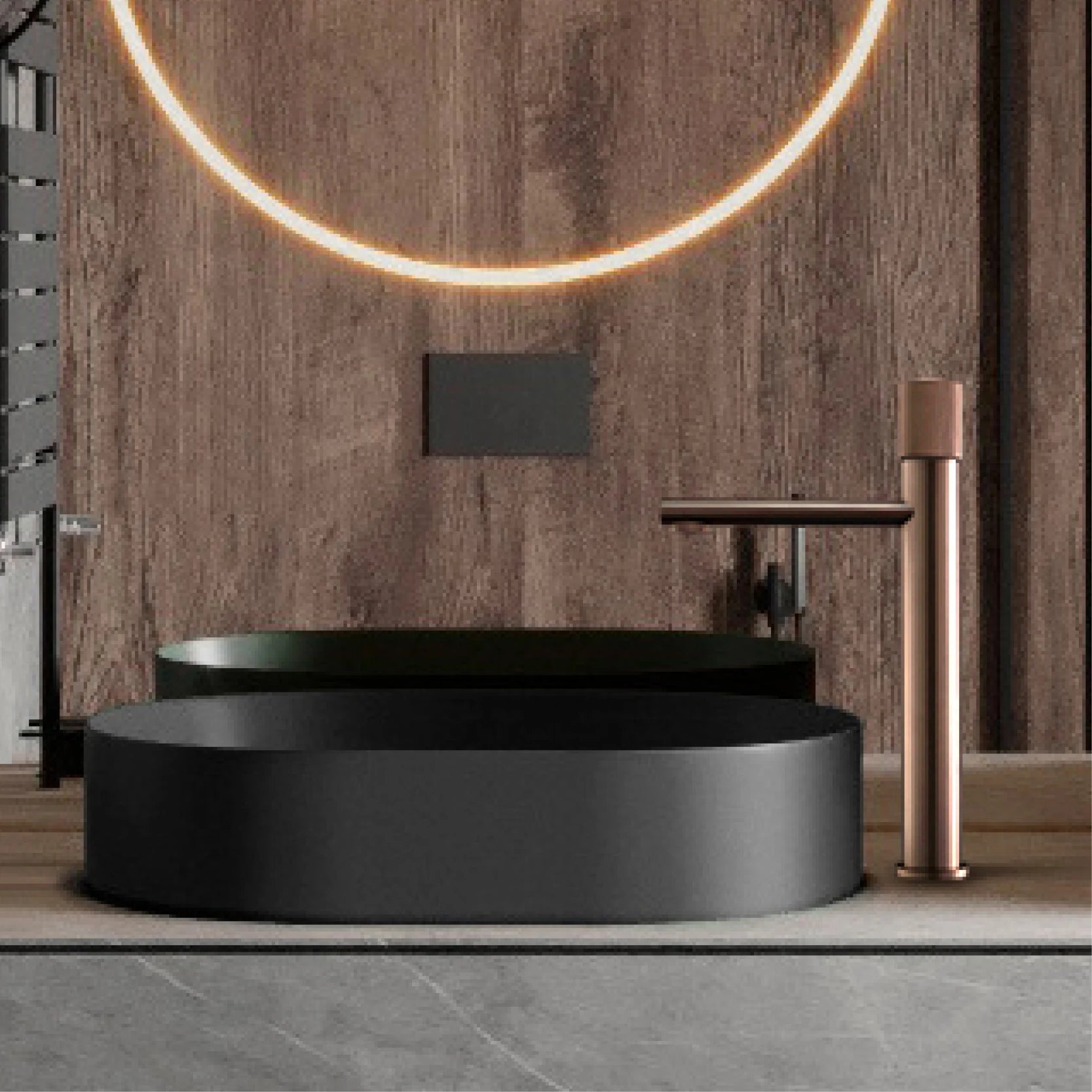 Brass black bathroom sink faucet with round handle design by 𝕄𝕔 𝕋𝕙𝕖 𝔹𝕝𝕒𝕔𝕜 𝔻𝕚𝕒𝕞𝕠