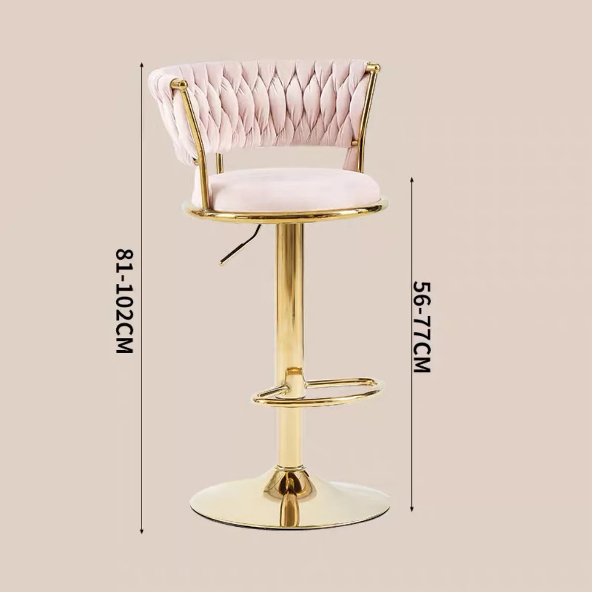 Rotating Lifting Bar Chair, High Foot Stool, Nordic Furniture, Backrest, Velvet Bar Stool, Bar Stools For Kitchen, Counter Stool - ๐๐ฎ ๐๐๐ ๐น๐๐๐๐ ๐ป๐๐๐๐ ๐๐