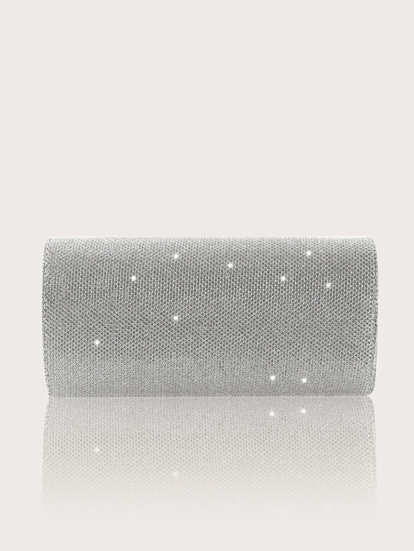 Elegant MC THE BLACK DIAMOND sparkly party clutch handbag with rhinestone jewelry set including necklace, earrings, and bracelet.