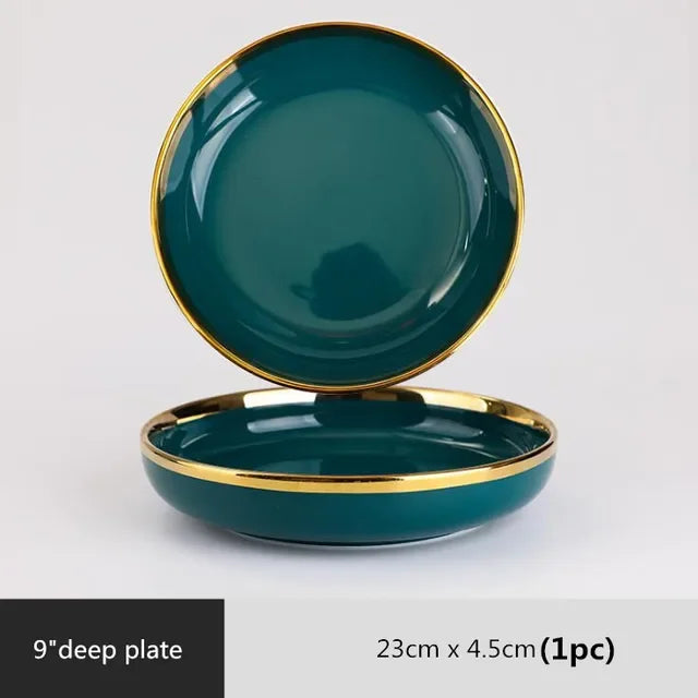 Green ceramic plate from 𝕄𝕔 𝕋𝕙𝕖 𝔹𝕝𝕒𝕔𝕜 𝔻𝕚𝕒𝕞𝕠𝕟𝕕�
