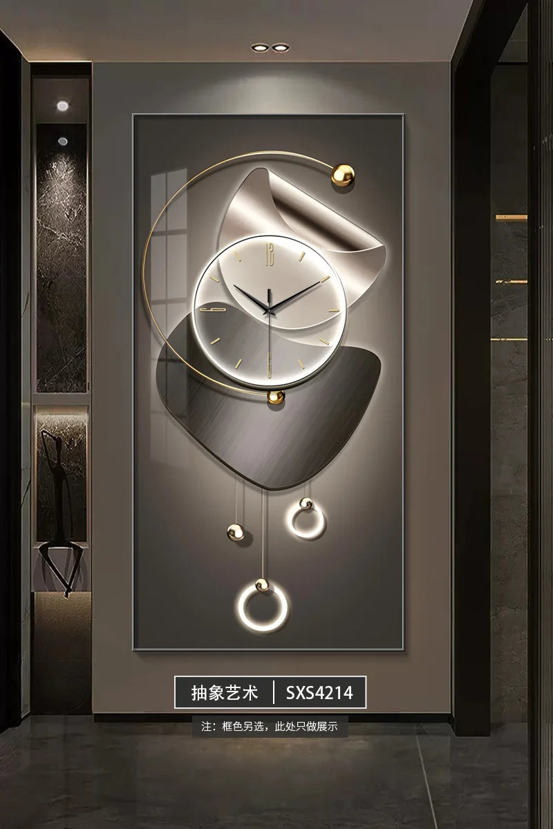 Modern Design Wall Clock Living Room Entrance Corridor Wall Decor Mute Digital Clock Large Abstract Hanging Painting Wall Watch - ๐๐ฎ ๐๐๐ ๐น๐๐๐๐ ๐ป๐๐๐๐ ๐๐