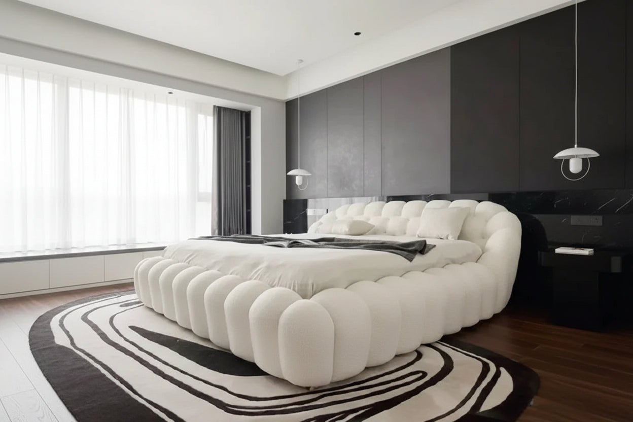 Modern double platform bed by 𝕄𝕔 𝕋𝕙𝕖 𝔹𝕝𝕒𝕔𝕜 𝔻𝕚𝕒𝕞𝕠𝕟𝕕