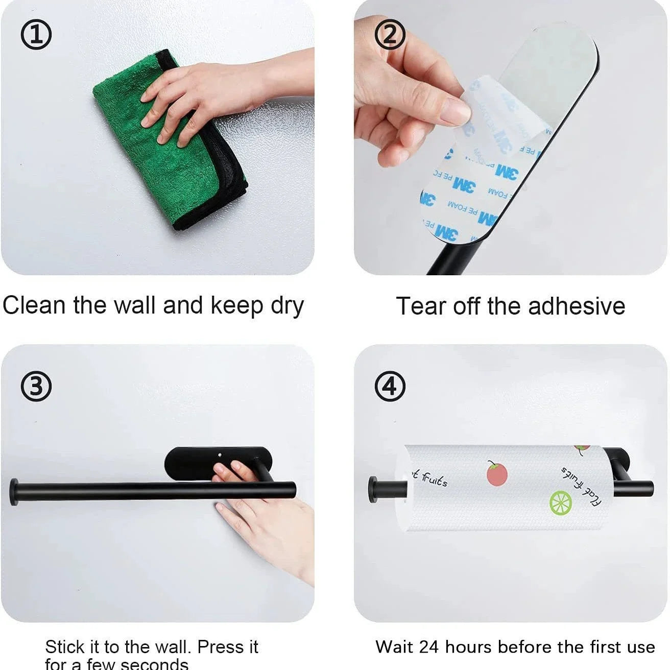 Self-adhesive stainless steel paper towel holder from ๐๐ ๐๐๐ ๐น๐๐๐๐ ๐ป๐๐๐๐