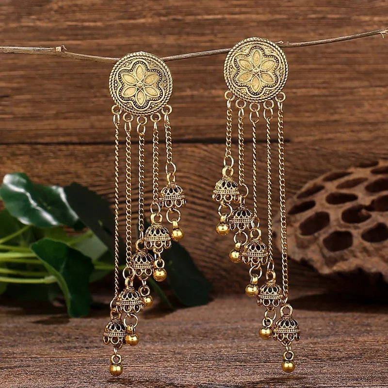 Vintage ethnic bell earrings by 𝕄𝕔 𝕋𝕙𝕖 𝔹𝕝𝕒𝕔𝕜 𝔻𝕚𝕒𝕞𝕠𝕟𝕕