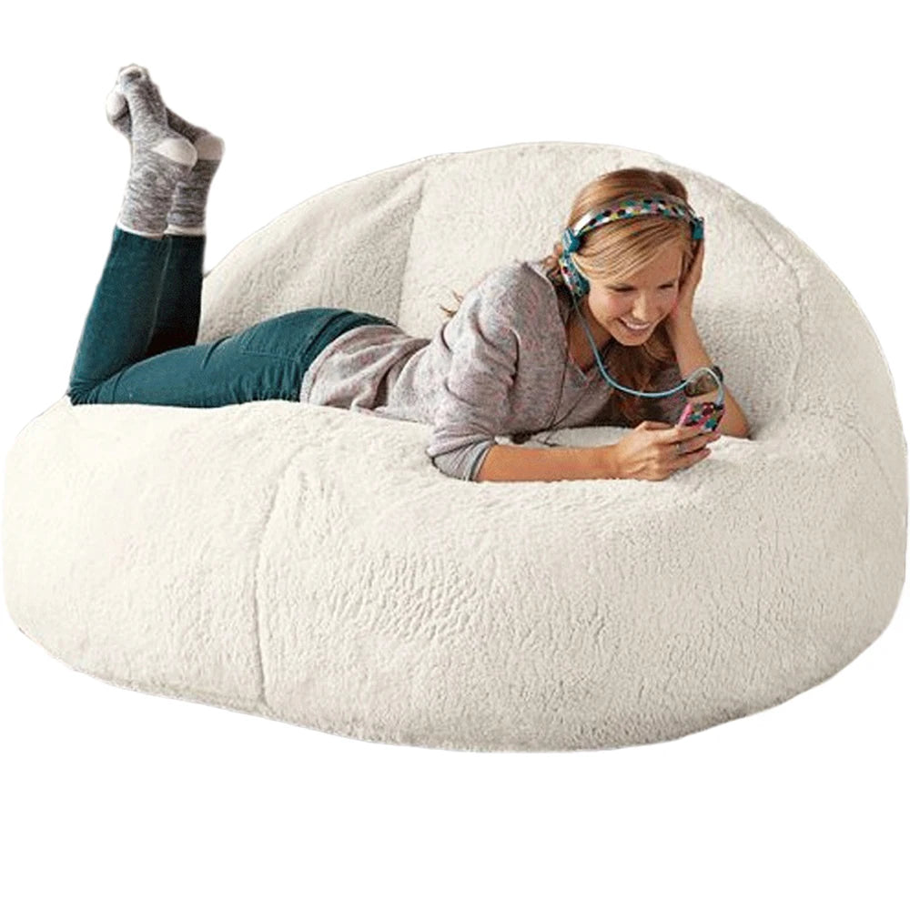 2025 New Bean Bag Sofa Bed Pouf No Filling Stuffed Giant Beanbag Ottoman Relax Lounge Chair Tatami Futon Floor Seat Furniture - https://mohammadcollection.com