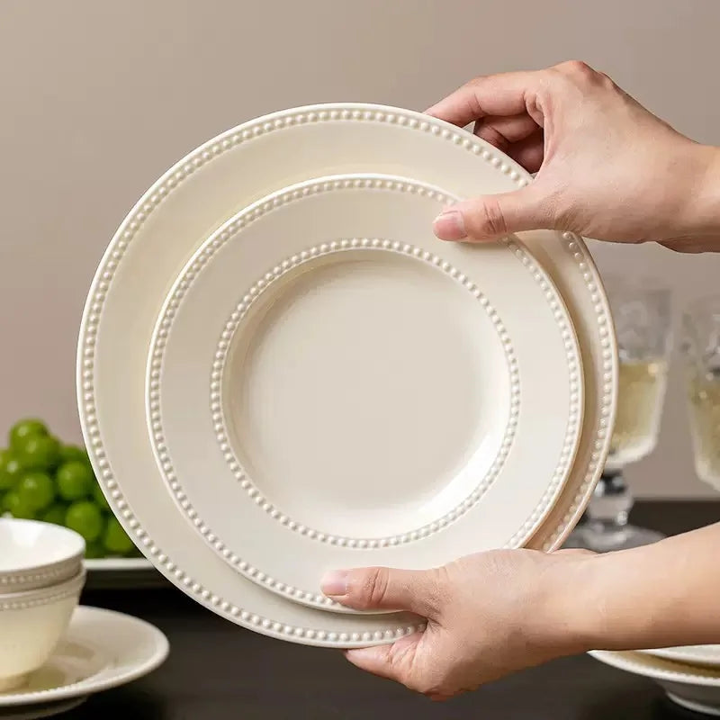 Modern minimalist ceramic round plate by 𝕄𝕔 𝕋𝕙𝕖 𝔹𝕝𝕒𝕔𝕜 𝔻𝕚𝕒𝕞𝕠𝕟�