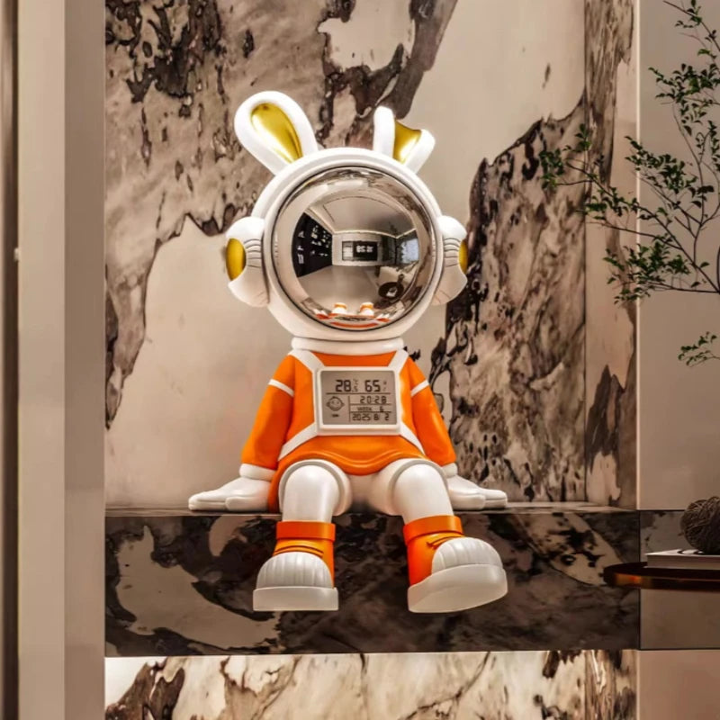 Astronaut Rabbit Sitting Desk Decoration Nordic Luxury Living Room Entrance TV Cabinet Decorative Figurines Housewarming Gift - ๐๐ฎ ๐๐๐ ๐น๐๐๐๐ ๐ป๐๐๐๐ ๐๐