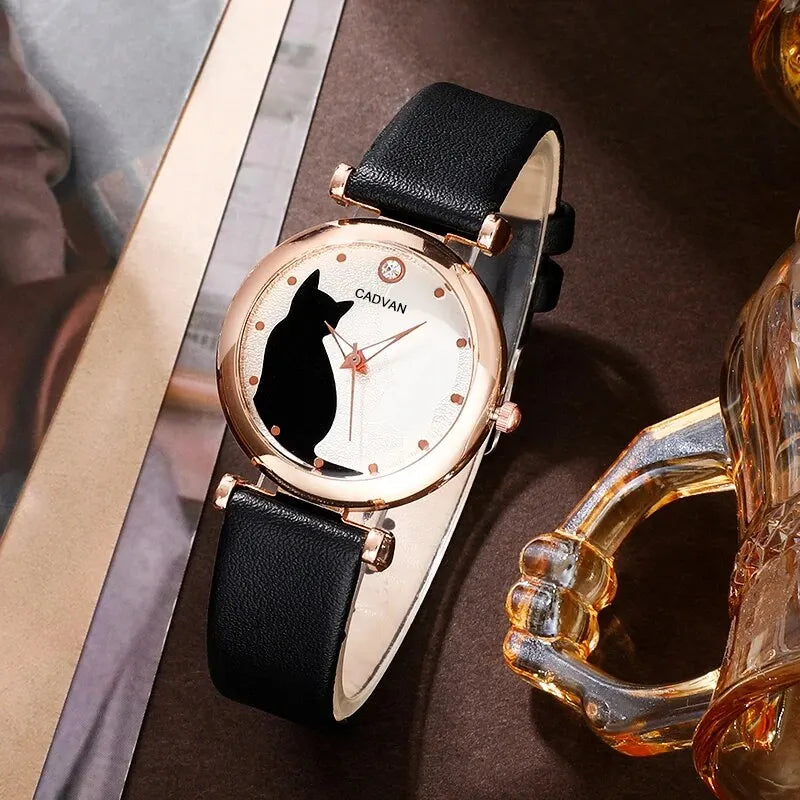 Six-piece women’s fashion quartz watch set by MC The Black Diamonds, featuring elegant jewelry watches with stylish designs.