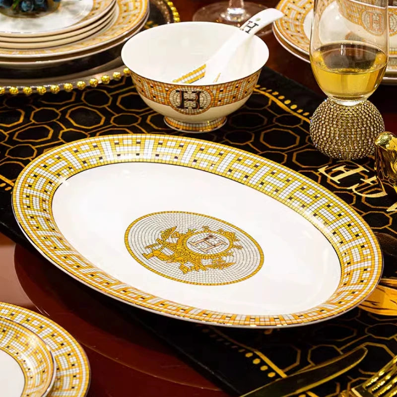 Bone China luxury dinnerware set by ๐๐ ๐๐๐ ๐น๐๐๐๐ ๐ป๐๐๐๐ ๐๏ฟฝ