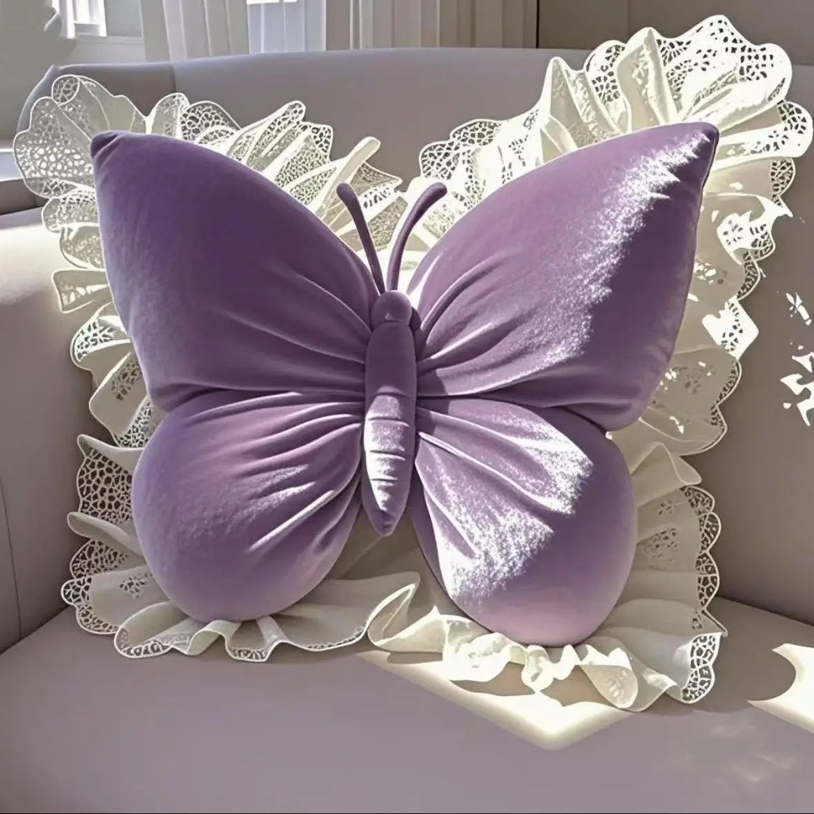 Princess Butterfly Office Pillow Living Room Bow Bedroom Car Sofa Cushion Home New Pillow Room - https://mohammadcollection.com