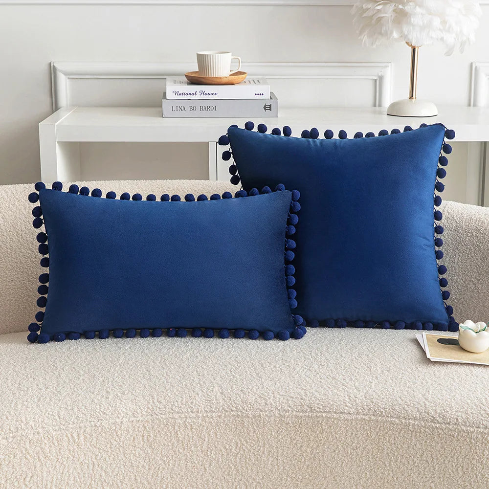 Decorative throw pillow covers in 30x50cm, 45x45cm, and 50x50cm sizes by 𝕄𝕔 𝕋𝕙𝕖 𝔹𝕝𝕒𝕔𝕜