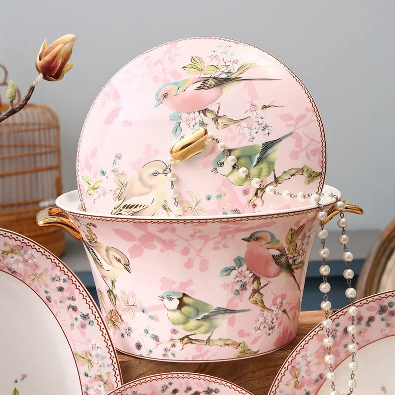 Luxury bone china dinnerware set by 𝕄𝕔 𝕋𝕙𝕖 𝔹𝕝𝕒𝕔𝕜 𝔻𝕚𝕒𝕞𝕠𝕟�