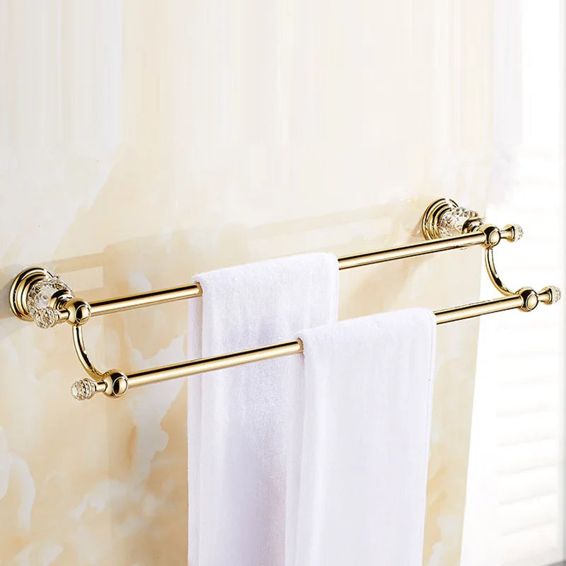 Luxury gold polished brass bathroom accessories set by 𝕄𝕔 𝕋𝕙𝕖 𝔹𝕝𝕒𝕔𝕜 𝔻𝕚𝕒𝕞𝕠𝕟