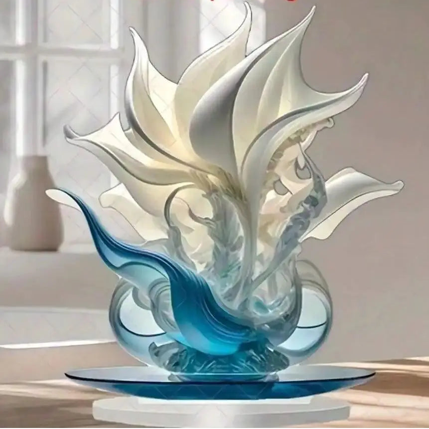 Elegant lily vase by MC THE BLACK DIAMOND, perfect for home and office decor, featuring a sleek design with flower ornaments.