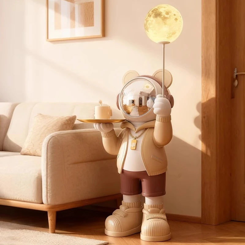 Nordic Living Room Decor Creative Astronaut Statue Storage Tray Luminous Floor Decoration Modern Art Sculpture Home Accessories - ๐๐ฎ ๐๐๐ ๐น๐๐๐๐ ๐ป๐๐๐๐ ๐๐