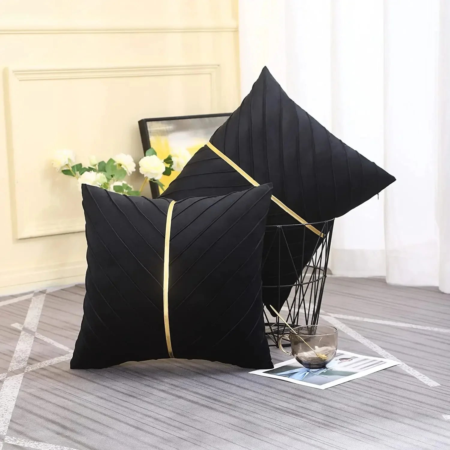 Set of two luxury modern pillow covers by ๐๐ ๐๐๐ ๐น๐๐๐๐ ๐ป๐๐๐๐ ๐