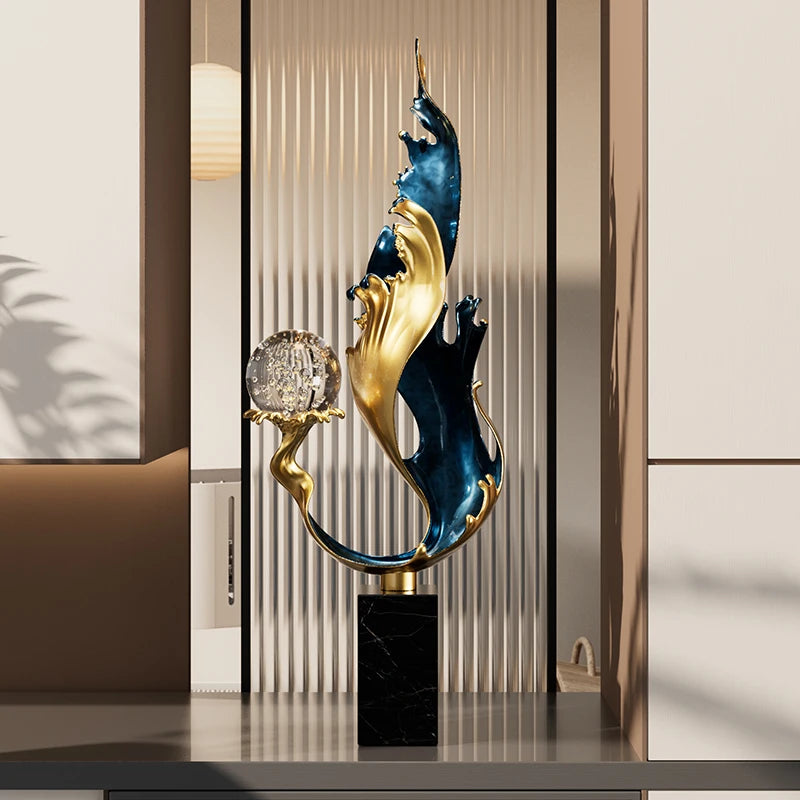 High End Atmosphere Home Accessories Metal Figurine Living Room Feng Shui Ornament Hotel Entrance Niche Office Desk Decoration - ๐๐ฎ ๐๐๐ ๐น๐๐๐๐ ๐ป๐๐๐๐ ๐๐