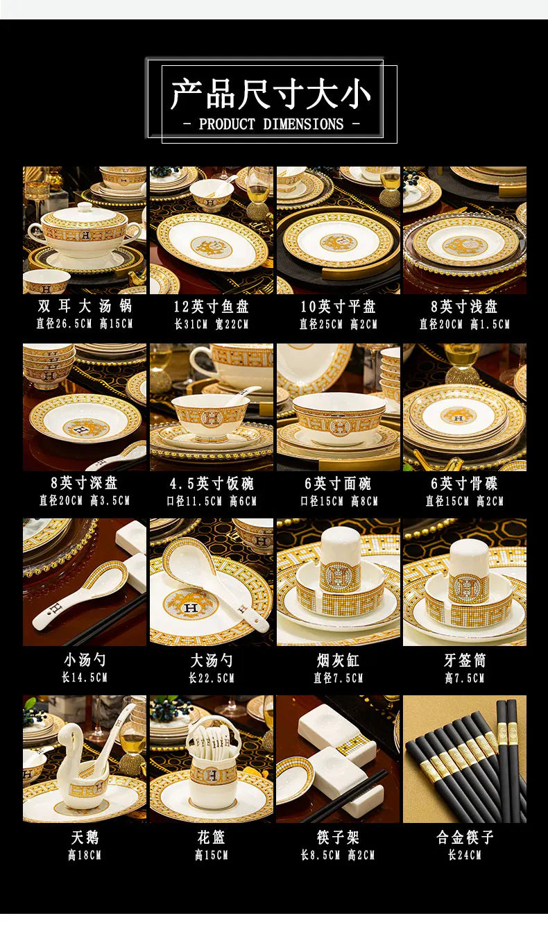 Elegant Bone China Luxury Dinnerware Sets by ๐๐ ๐๐๐ ๐น๐๐๐๐ ๐ป๐๐๐๐ ๐