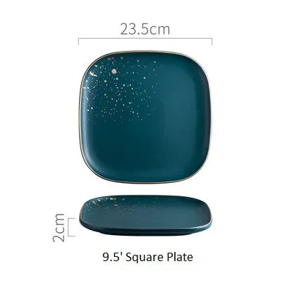 Ceramic Western plate set by ๐๐ฎ ๐๐๐ ๐น๐๐๐๐ ๐ป๐๐๐๐ ๐๏ฟฝ
