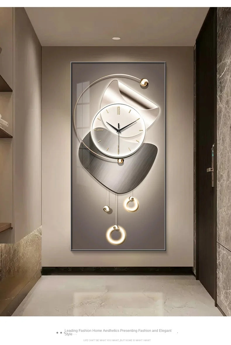 Modern Design Wall Clock Living Room Entrance Corridor Wall Decor Mute Digital Clock Large Abstract Hanging Painting Wall Watch - ๐๐ฎ ๐๐๐ ๐น๐๐๐๐ ๐ป๐๐๐๐ ๐๐