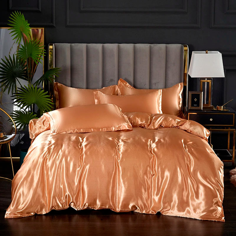 3-piece silky satin duvet cover set by 𝕄𝕔 𝕋𝕙𝕖 𝔹𝕝𝕒𝕔𝕜 𝔻𝕚𝕒𝕞𝕠𝕟
