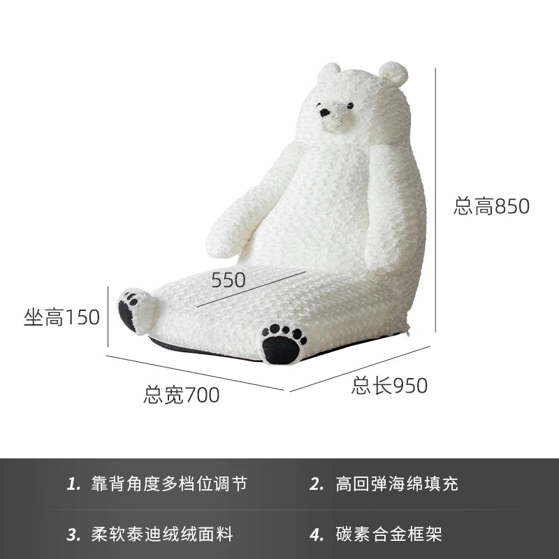 Plush Sofa Animal Bear Shape Bedroom Birthday Holiday Gift Sofa Furniture Living Room Muebles De Salon - https://mohammadcollection.com