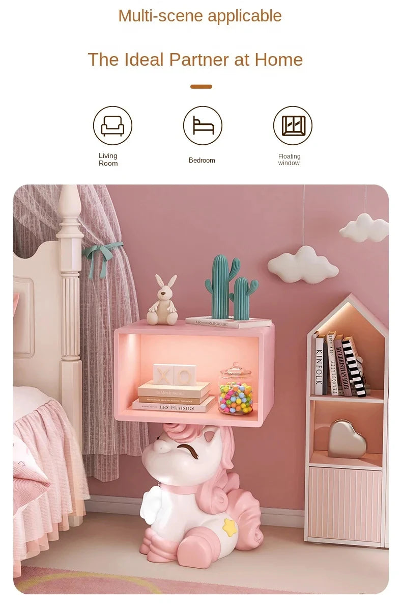 MC THE BLACK DIAMOND bedroom bedside table with girl room decor accessories, featuring a stylish nightstand for modern bedrooms.