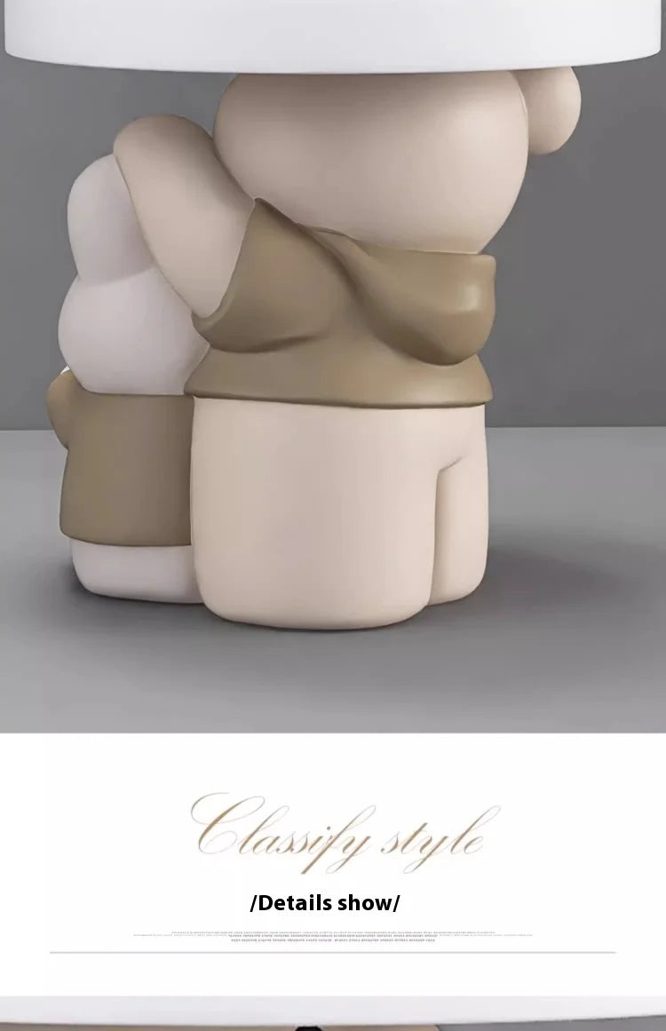 Cream Style Home Decor Parent-child Bear Statue Coffee Table Creative Livingroom Sofa Side Table Bedroom Bedside Table Furniture - ๐๐ฎ ๐๐๐ ๐น๐๐๐๐ ๐ป๐๐๐๐ ๐๐