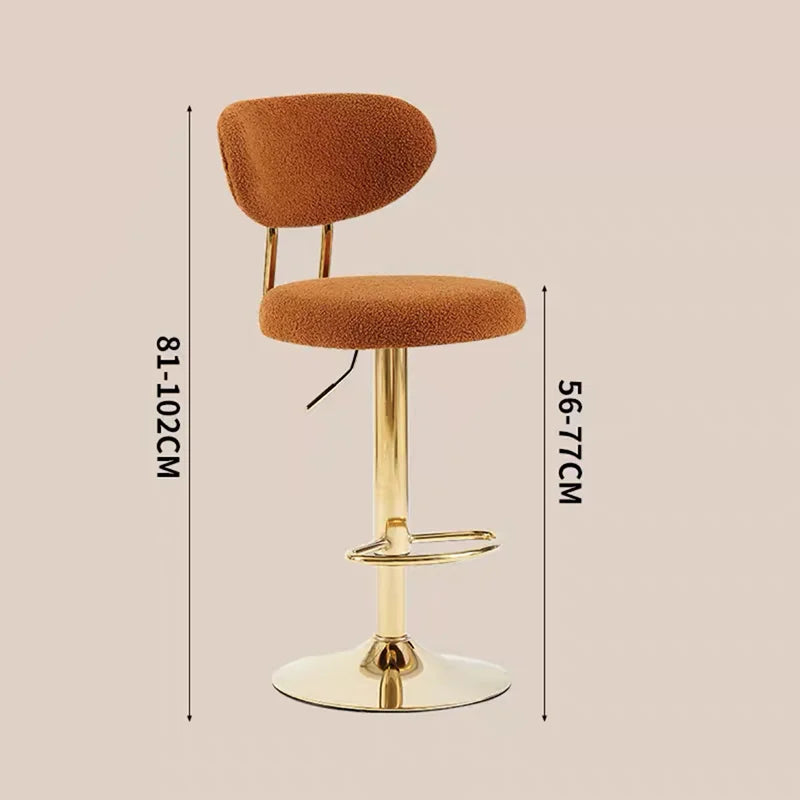 Rotating Lifting Bar Chair, High Foot Stool, Nordic Furniture, Backrest, Velvet Bar Stool, Bar Stools For Kitchen, Counter Stool - ๐๐ฎ ๐๐๐ ๐น๐๐๐๐ ๐ป๐๐๐๐ ๐๐