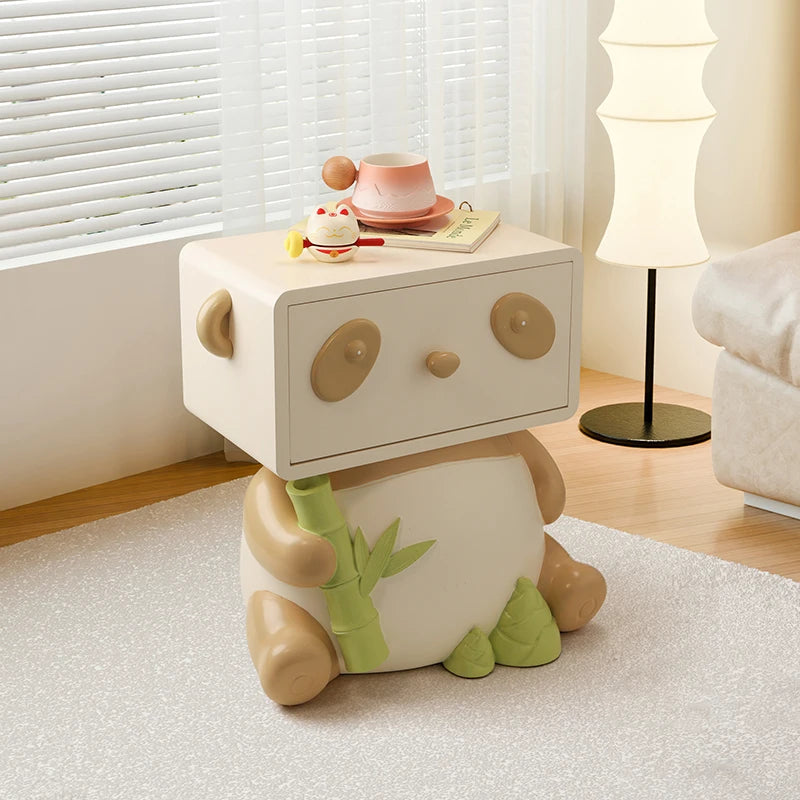 Cute Panda Bedside Table, Creative Floor Storage Ornament, Living Room, Bedroom, Sofa, Side Cabinet, Home Decoration, Furniture - ๐๐ฎ ๐๐๐ ๐น๐๐๐๐ ๐ป๐๐๐๐ ๐๐