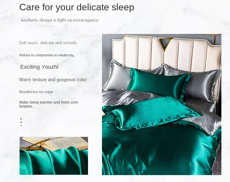 A/B double-sided color bedding set by 𝕄𝕔 𝕋𝕙𝕖 𝔹𝕝𝕒𝕔𝕜 𝔻𝕚𝕒𝕞𝕠𝕟