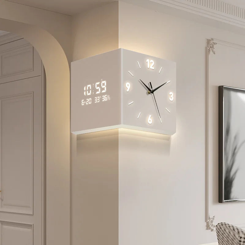 Modern double-sided living room corner clock by ๐๐ฎ ๐๐๐ ๐น๐๐๐๐ ๐ป๐๐๐๐ ๐